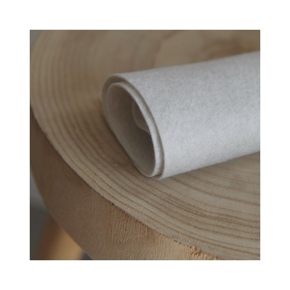 feutrine blanc antique
