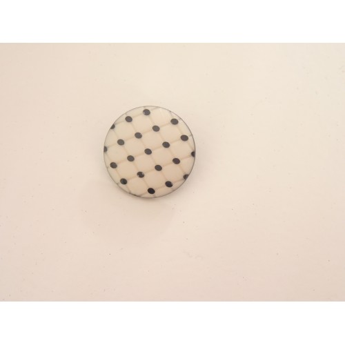 Bouton noir et blanc pois Bouton noir et blanc pois
