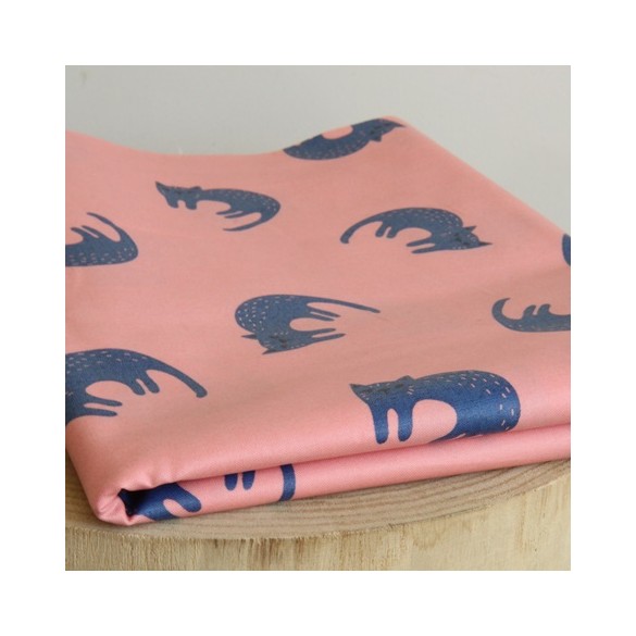 coton enduit les chats - cloud9 fabrics