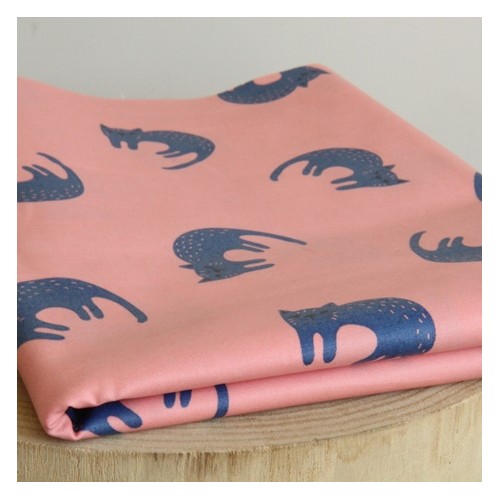 coton enduit les chats - cloud9 fabrics coton enduit les chats - cloud9 fabrics