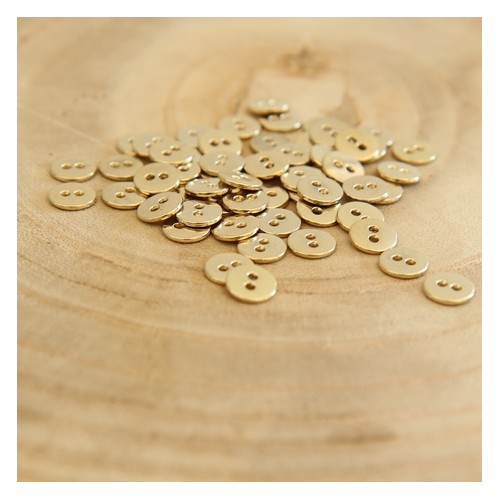 bouton métal doré 2 trous bouton métal doré 2 trous