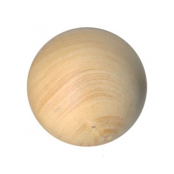 bouton bois - 1/2 boule