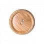 Bouton en bois vernis