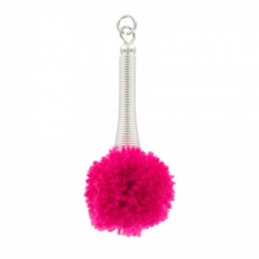 pompon décoratif fuchsia