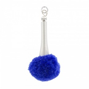 pompon décoratif bleu