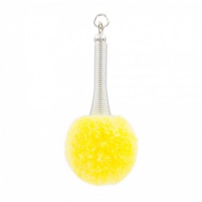 pompon décoratif jaune