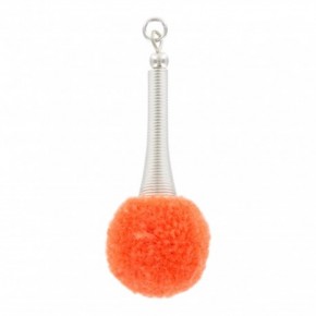 pompon décoratif orange