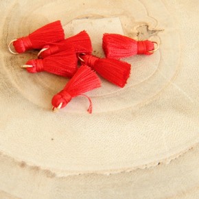 mini pompons rouge