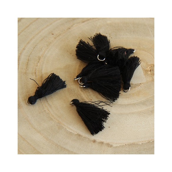 mini pompon noir