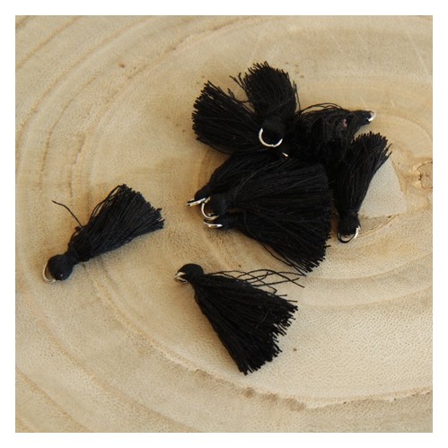 mini pompon noir mini pompon noir