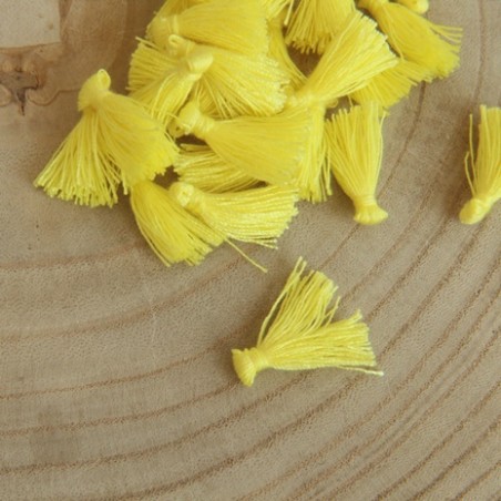 Mobile Décoratif Bloomingville Mini Pompon - Montgolfière En Polyester Jaune, 35 X 85 Cm - Décoration Chambre Enfant