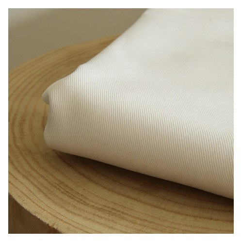 GABARDINE DE COTON BLANC CASSE GABARDINE DE COTON BLANC CASSE