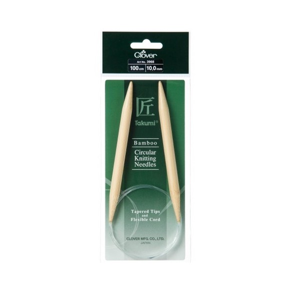 aiguilles circulaires Clover 100 cm - 10.0 mm