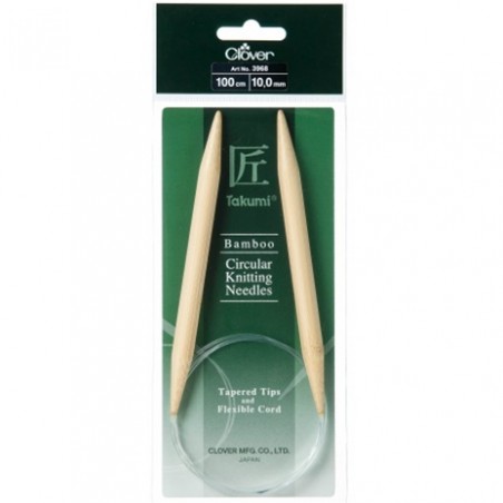 Clover Aiguille Circulaire Bambou Takumi 100cm 4.00mm