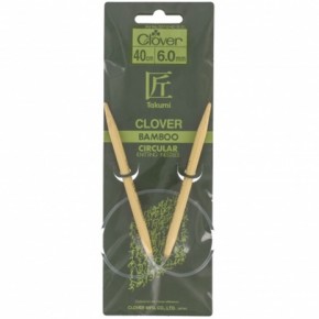 aiguilles circulaires Clover 40 cm - 6.0 mm