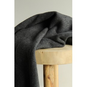 tissu polaire en coton bio - gris foncé