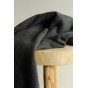 tissu polaire en coton bio - gris foncé