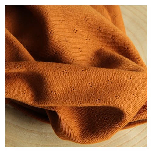 maille pointelle - caramel maille pointelle - caramel