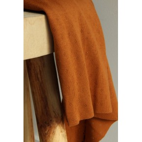 maille ajourée caramel - un chat sur un fil