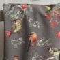 soft shell imprimé oiseaux - taupe
