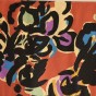 viscose jacquard - fleurs abstraites