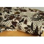tissu crêpe imprimé fleurs - un chat sur un fil