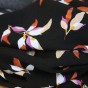 crêpe fleurs - leaf black