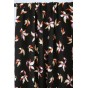 tissu crêpe fleurs sur fond noir