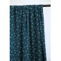 tissu fluide petites fleurs sur fond canard - un chat sur un fil