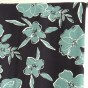 TWILL DE VISCOSE FLEURS - marine et vert
