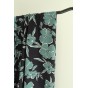 tissu fluide fleuri - un chat sur un fil