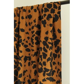 viscose imprimée Léa - marron