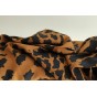 viscose imprimé léa - marron et noir