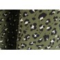 tissu fluide et opaque - fleurs kaki