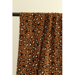 tissu en viscose imprimée - marron