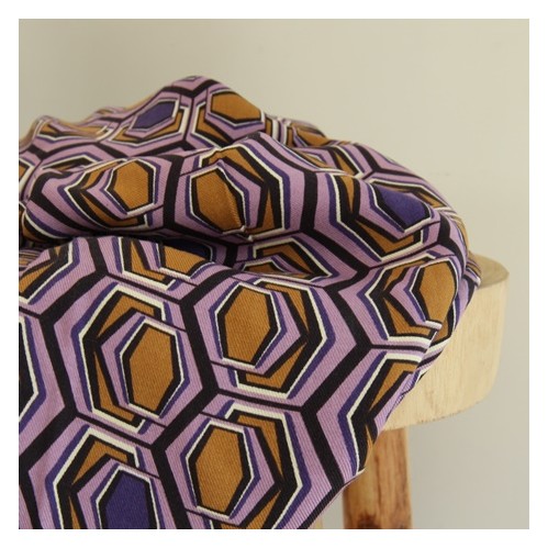 twill de viscose return - violet twill de viscose return - violet