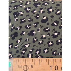 tissu imprimé animal - kaki