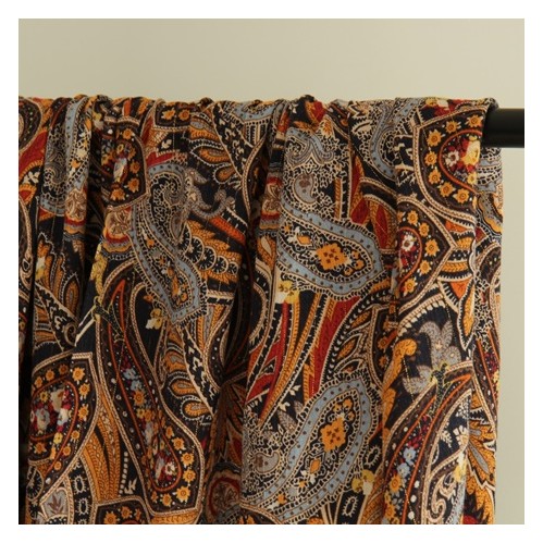 crépon de viscose - imprimé cachemire crépon de viscose - imprimé cachemire