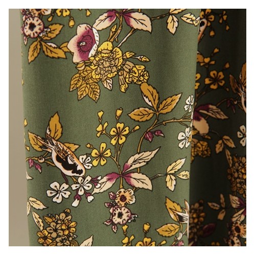 twill de viscose imprimé vert twill de viscose imprimé vert