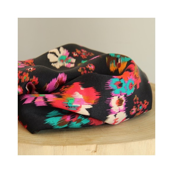 TISSU VISCOSE FLEURS
