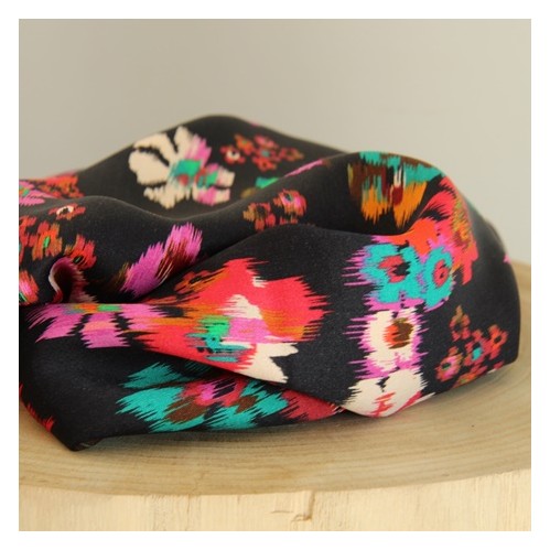TISSU VISCOSE FLEURS TISSU VISCOSE FLEURS