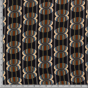 satin de viscose rétro - bleu et marron