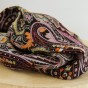 crépon de viscose cachemire - violet