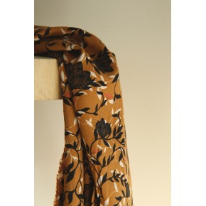 crêpe de viscose - marron foncé