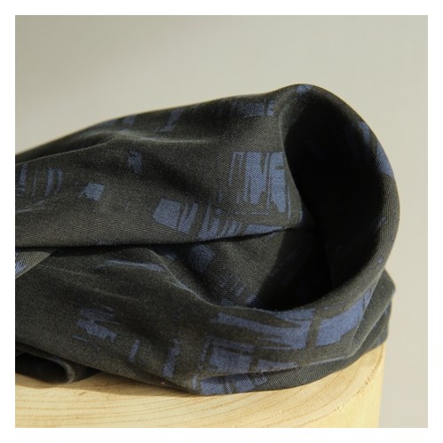 tencel abstrait bleu et noir tencel abstrait bleu et noir
