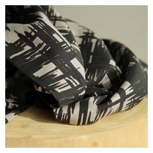 tissu tencel gris et noir tissu tencel gris et noir