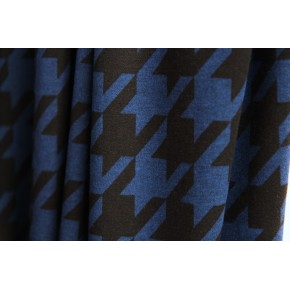 tissu milano noir et bleu
