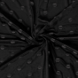 tissu maille en velours - noir