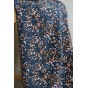 viscose imprimée abstraite bleu