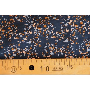 viscose imprimée terrazzo bleu